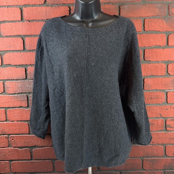 Pure Jill Woman's Grey Cashmere Sweater‎ Medium - Picture 1 of 7